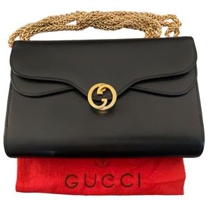 **SOLD**Vintage Gucci Clutch converted to crossbody bag.